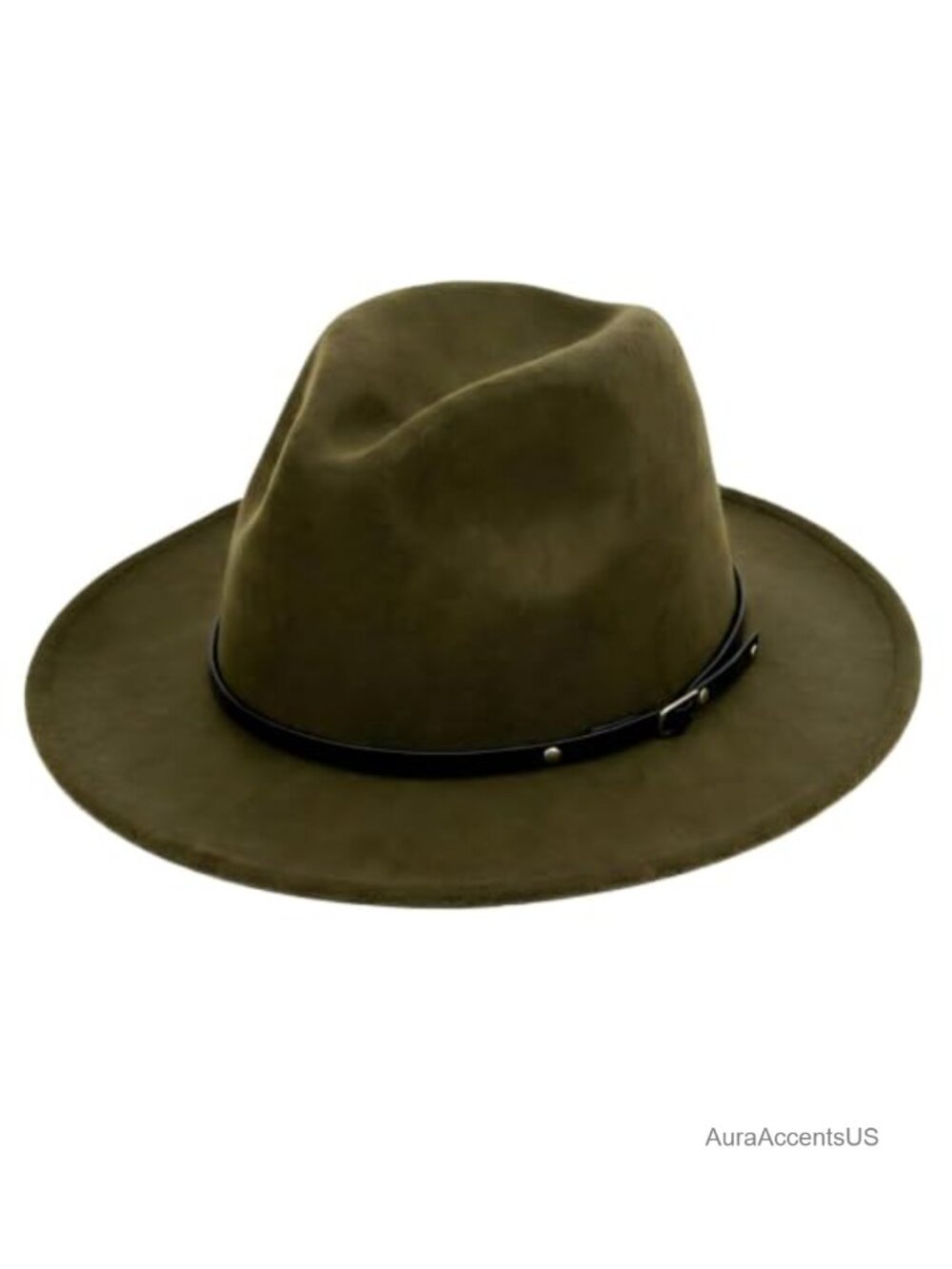 Wide Brim Fedora Hat Polyester Felt Adjustable Buckle Travel Photoshoot